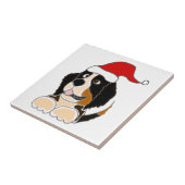 Bernese Gebirgshund in der Fliese (Seite)