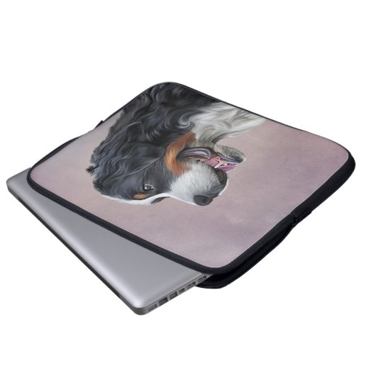 Bernese Gebirgshund Laptopschutzhülle (Vorne Knopf)
