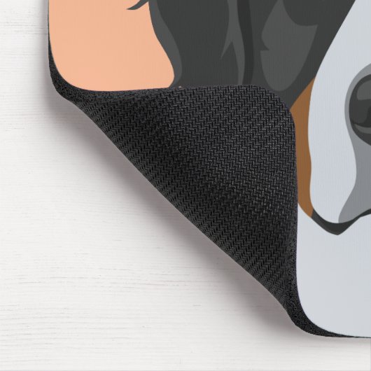 Bernese Gebirgshund Mousepad (Ecke)