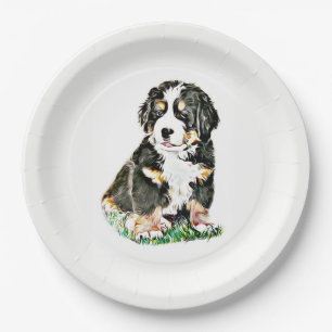 Bernese Gebirgshund Pappteller