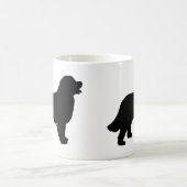 Bernese Gebirgshund (schwarze Silhouette) Kaffeetasse (Mittel)