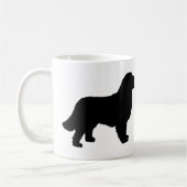 Bernese Gebirgshund (schwarze Silhouette) Kaffeetasse (Links)