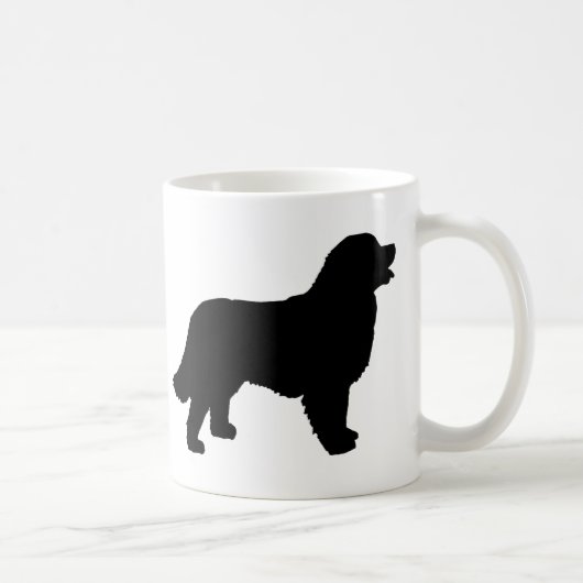 Bernese Gebirgshund (schwarze Silhouette) Kaffeetasse (Rechts)