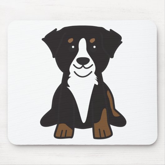 Bernese GebirgshundeCartoon Mousepad (Vorne)