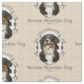 Bernese Gebirgshundegewebe Stoff (Nahaufnahme)