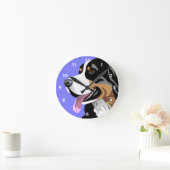 Bernese Gebirgshundekunst-Geschenke Runde Wanduhr (Zuhause)