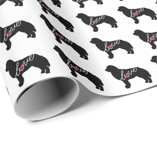Bernese GebirgshundeLiebe Geschenkpapier (Rolleneckpunkt)