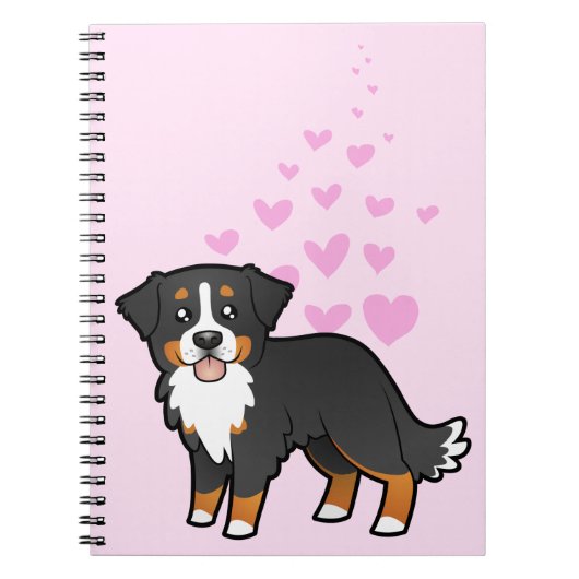 Bernese GebirgshundeLiebe Notizblock (Vorderseite)