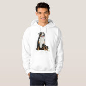 Bernese Gebirgshundemit kapuze Sweatshirt (Vorne ganz)