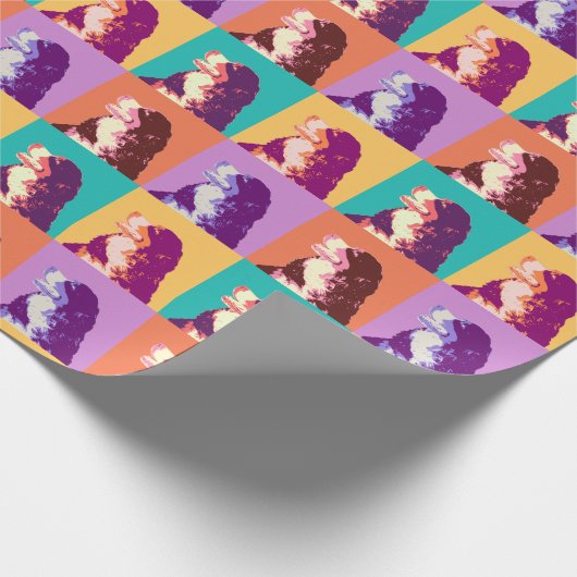 Bernese GebirgshundePop-Kunst Geschenkpapier (Ecke)