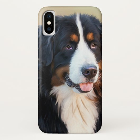 Bernese Gebirgshundeporträt Case-Mate iPhone Hülle (Rückseite)