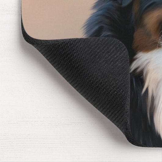 Bernese Gebirgshundeporträt Mousepad (Ecke)