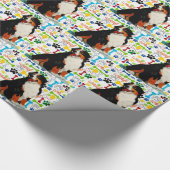 Bernese Gebirgshundeschußtatzenknochen Geschenkpapier (Ecke)