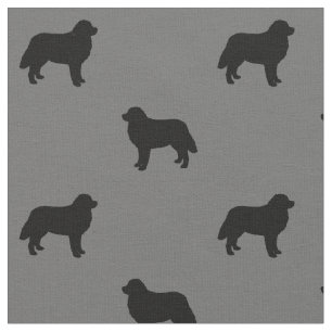 Bernese GebirgshundeSilhouette-Muster Stoff