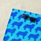 Bernese GebirgshundeSilhouette-Muster Strandtuch (Beispiel)