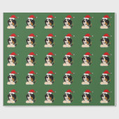 Bernese GebirgshundeweihnachtsPackpapier Geschenkpapier (Flach)