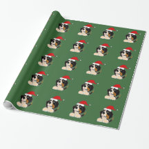 Bernese GebirgshundeweihnachtsPackpapier