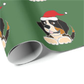 Bernese GebirgshundeweihnachtsPackpapier Geschenkpapier (Rolleneckpunkt)