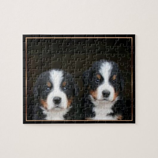 Bernese Gebirgshundewelpenpuzzlespiel Puzzle (Horizontal)