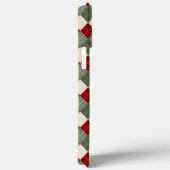 Bernese Hund mit Weihnachtsmannmütze und Florals Case-Mate iPhone Hülle (Rückseite / Rechts)