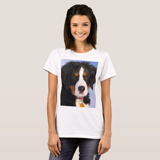 Bernese-Hund-Rust-Welpe T-Shirt (Vorne ganz)