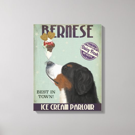 Bernese Ice Cream Leinwanddruck (Vorderseite)