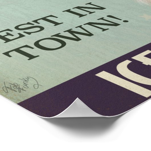 Bernese Ice Cream Poster (Ecke)