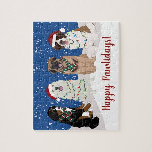 Bernese Leonberger Große Pyrenäen Puzzle (Vertikal)