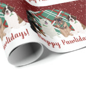 Bernese Leonberger Große Pyrenäen St Bernard Geschenkpapier (Rolleneckpunkt)