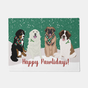 Bernese Leonberger Große Pyrenäen Weihnachten Fußmatte