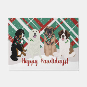 Bernese Leonberger Große Pyrenäen Weihnachten Fußmatte