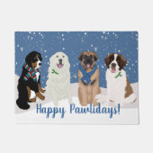 Bernese Leonberger Pyrenees St Bernard Weihnachten Fußmatte (Vorderseite)