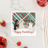 Bernese Leonberger Pyrenees St Bernard Weihnachten Serviette (Beispiel)