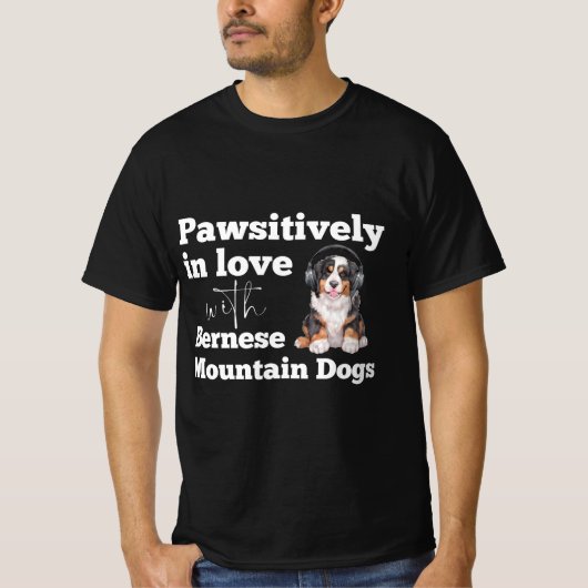 Bernese Lovers, Bernese Mountain Dog T-Shirt (Vorderseite)