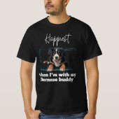 Bernese Lovers, Bernese Mountain Dog T-Shirt (Vorderseite)