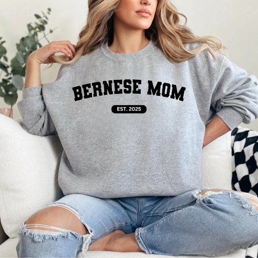 BERNESE MAMA Dog Mum Custom Birth Year Sweater Sweatshirt