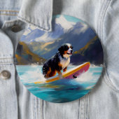 Bernese Mountain Beach Surf Malerei Button (Beispiel)