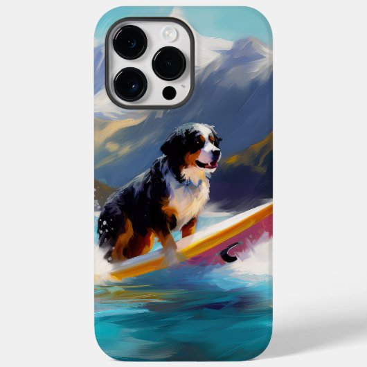 Bernese Mountain Beach Surf Malerei Case-Mate iPhone Hülle (Rückseite)