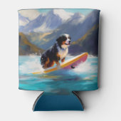 Bernese Mountain Beach Surf Malerei Dosenkühler (Vorderseite)