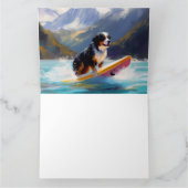 Bernese Mountain Beach Surf Malerei Karte (Innenseite)