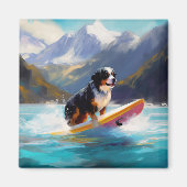 Bernese Mountain Beach Surf Malerei Magnet (Vorne)