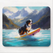 Bernese Mountain Beach Surf Malerei Mousepad (Vorne)