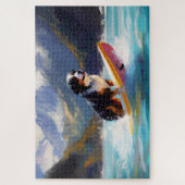 Bernese Mountain Beach Surf Malerei Puzzle (Vertikal)