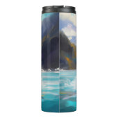 Bernese Mountain Beach Surf Malerei Thermosbecher (Rückseite)