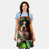 Bernese Mountain Bike St. Patrick's Day Schürze (Getragen)