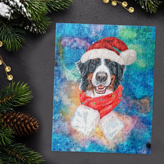 Bernese Mountain Breed Dog Weihnachten Puzzle