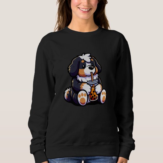 Bernese Mountain Bubble Tee Dog Funny Boba (Vorderseite)