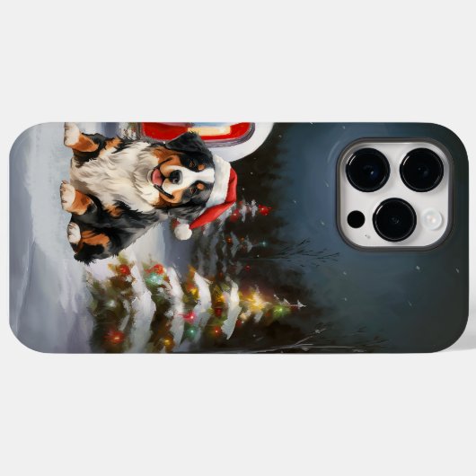 Bernese Mountain Caravan Weihnachtsabenteuer Case-Mate iPhone Hülle (Rückseite (Horizontal))