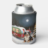 Bernese Mountain Caravan Weihnachtsabenteuer Dosenkühler (Kanne Vorderseite)