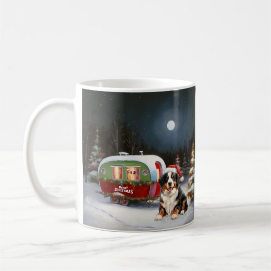 Bernese Mountain Caravan Weihnachtsabenteuer Kaffeetasse (Links)